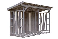Skan Holz Holzunterstand Max 2 naturbelassen