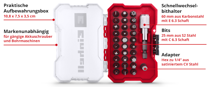 Einhell XS-CASE Bitkassette 32tlg LS 118693