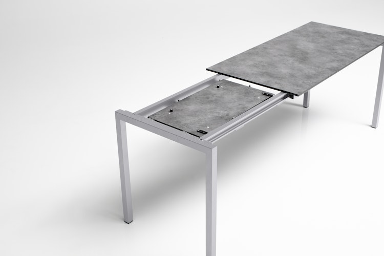 Kettler HPL-Ausziehtisch CUBIC 140/210 x 70 cm, Aluminium / HPL Anthrazit - Sonderaktion