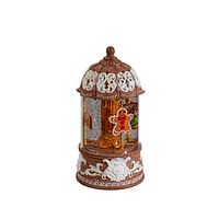 Konstsmide Weihnachtsbeleuchtung Wasserlaterne Lebkuchen Karussell, braun, rotierend