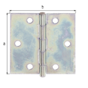 Vorschaubild Alberts® Scharnier, sendzimirverzinkt, LxB 80x80 mm 346010