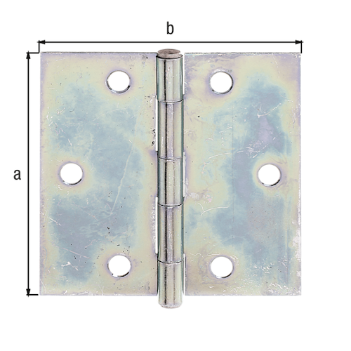 Alberts® Scharnier, sendzimirverzinkt, LxB 80x80 mm 346010