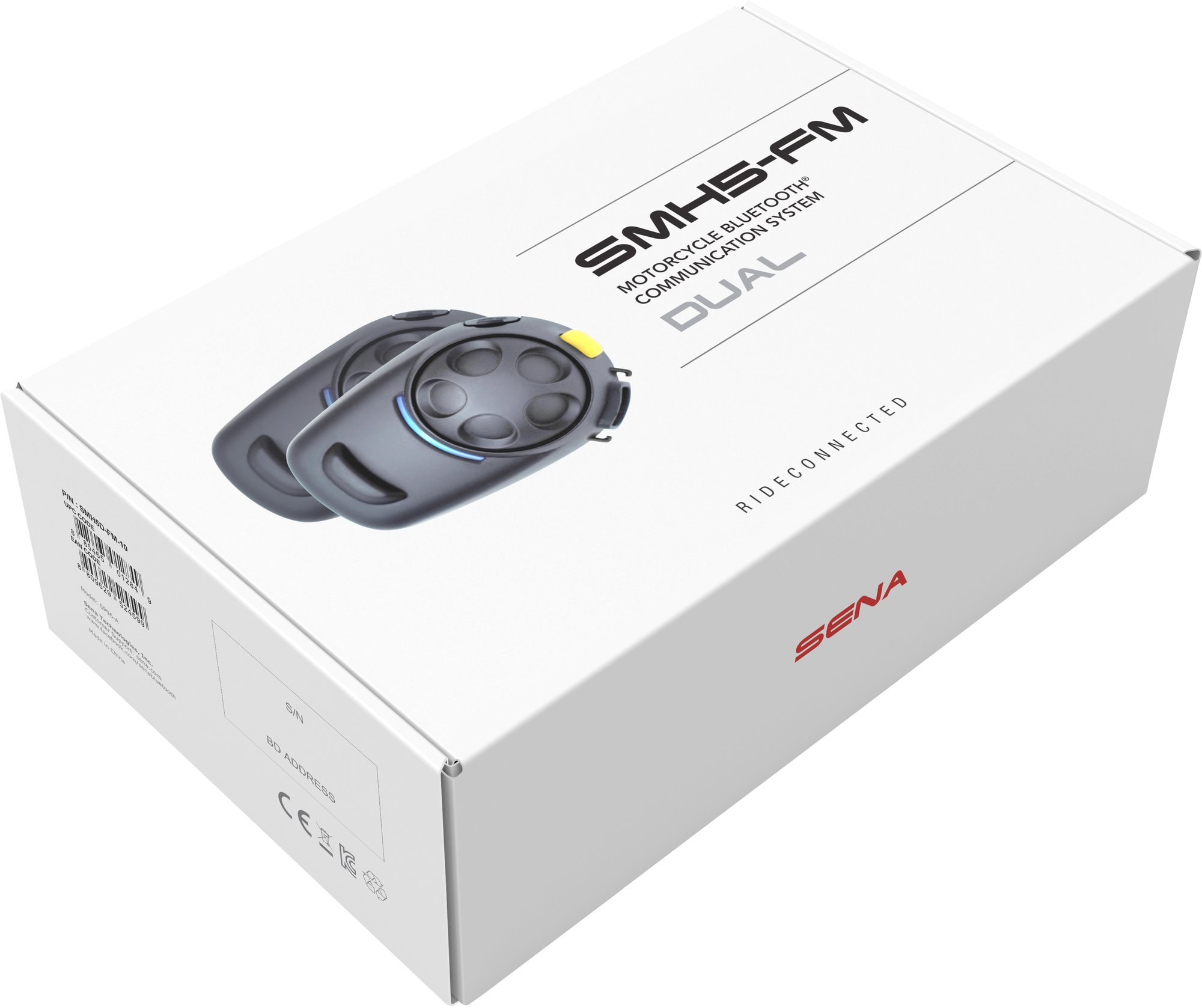 SENA SMH5‑FM Bluetooth‑Headset mit UKW‑Radio, Doppelpack