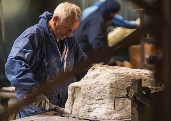 Oase Bachlaufschale Premium Colca Canyon schiefer grün, Links