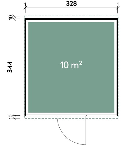 Wolff Finnhaus Design-Gartenhaus Orland 3334 isolierverglast - 94 mm  