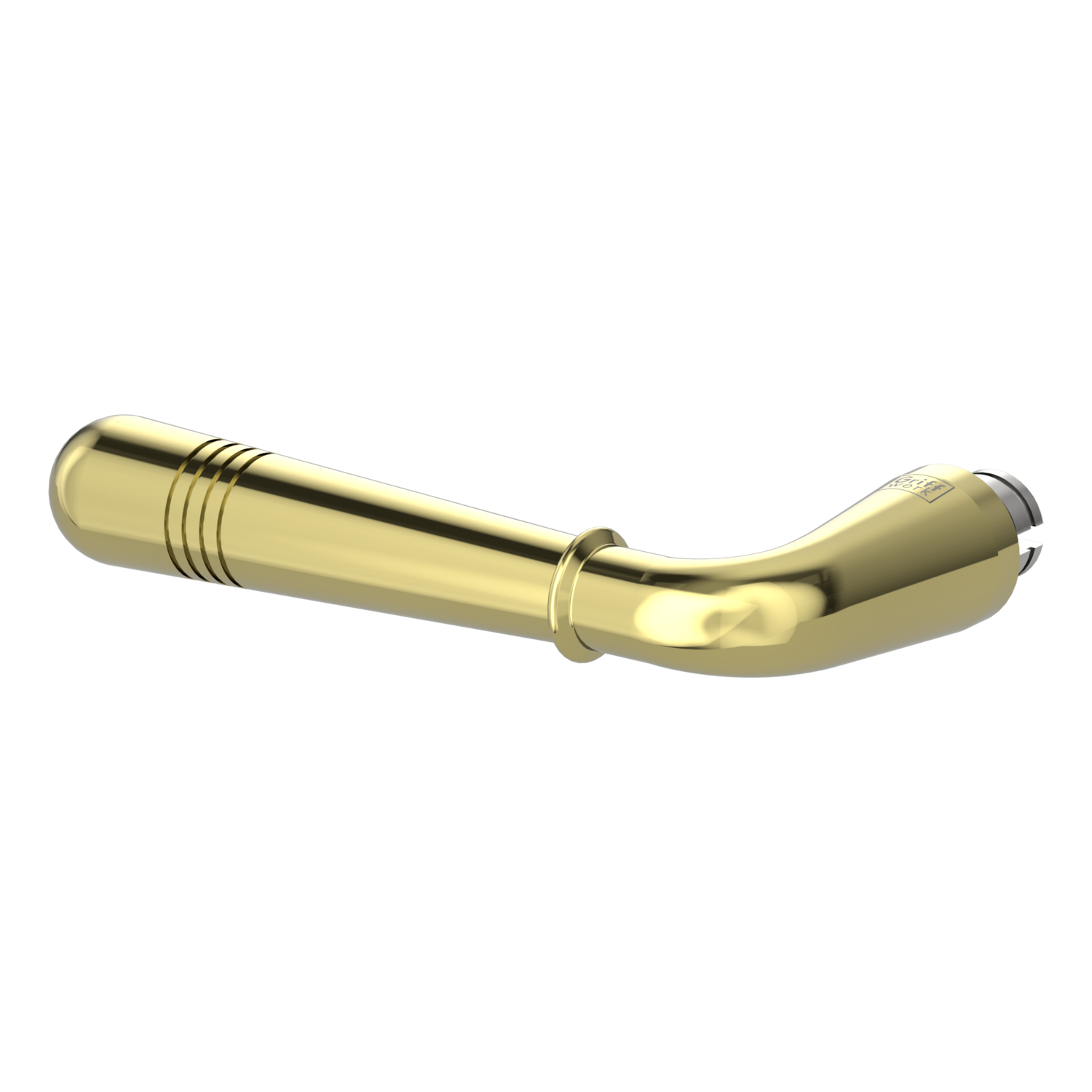 Griffwerk Griffstück FABIA für Schutzbeschlag Messing-Optik Links