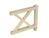 Skan Holz Brüstung Andreaskreuz zu Pavillon Cannes / OrleansZubehörbild