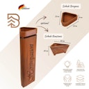 Vorschaubild Badeko Metallsäule Bregenz in Edelrostoptik - inkl. Pflanzschale „Hereinspaziert“