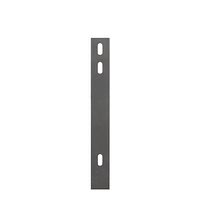 Alberts® Flacheisen Bohrabstand 400 mm Anthrazit für Rechteckpfosten
