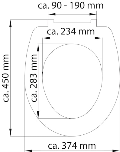 Duroplast HG WC-Sitz RAINDROP