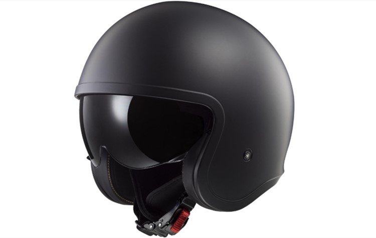 LS2 Jethelm OF599 Spitfire II L Schwarz matt Solid