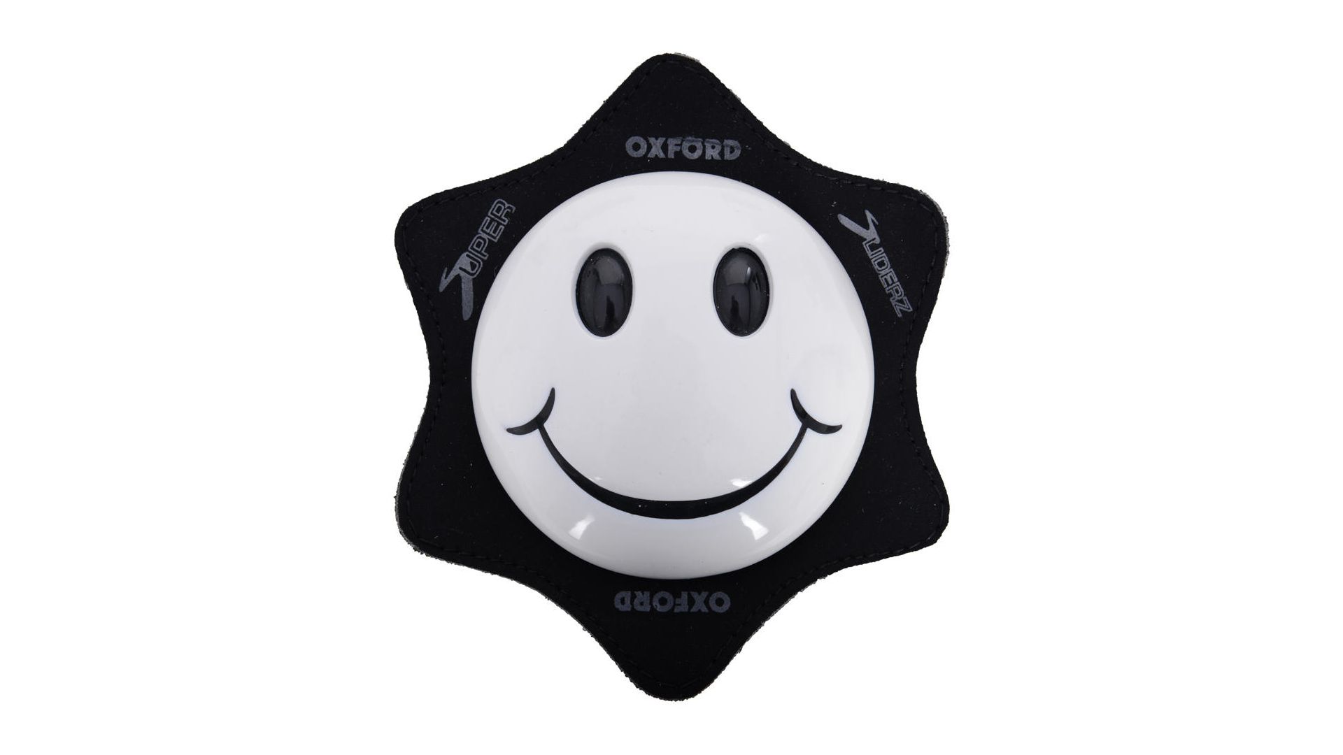 Oxford Knieschleifer Smiley, weiß, Knieschleifer Paar, ideal für Rennen