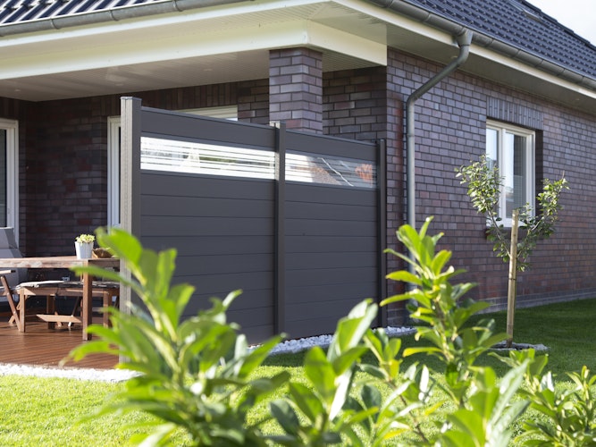 GroJa Solid Stecksystem Bausatz Quadratisch inkl. Glas-Designeinsatz 30cm