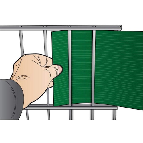 Noor Sichtschutzstreifen PVC 0,19 x 2,55 m Zaunblende Hart