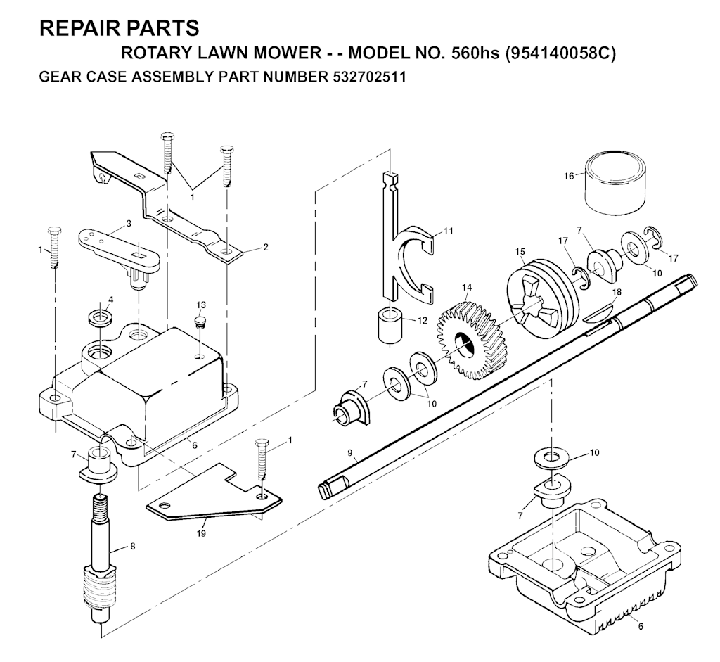 Explosionszeichnung Ersatzteile