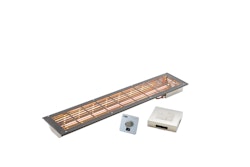 Infraworld VITALlight-IPX4 Infrarotstrahler-Set anthrazit Easy Control: silbergrau - Eckeinbau