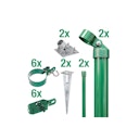Vorschaubild Alberts® Zauneck-Set Maschendrahtzaun,m.Bodenhülse,grün,Zaunhöhe:800mm 601485