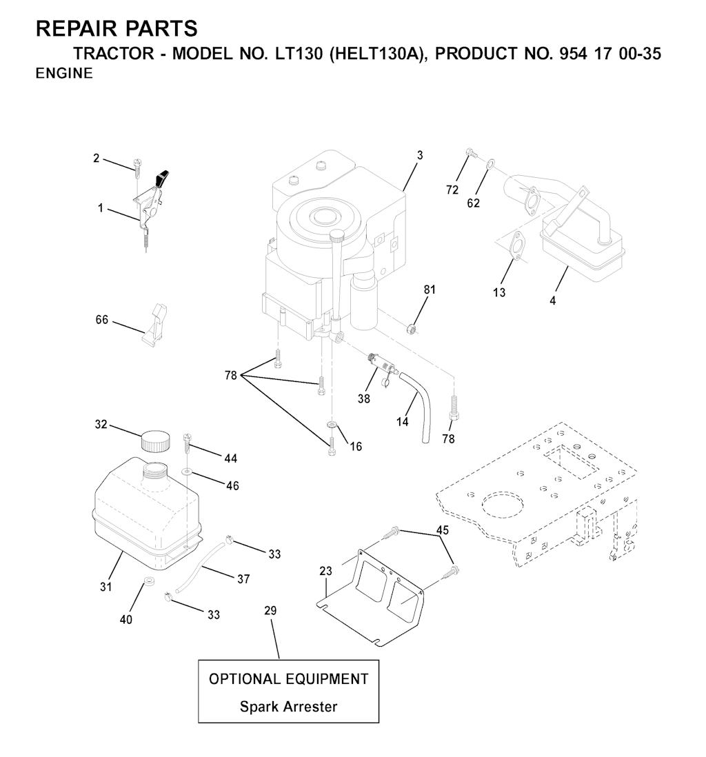 Explosionszeichnung Ersatzteile