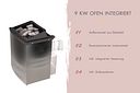 Vorschaubild Karibu 9 kW Saunaofen finnisch anthrazit mit integrierter Steuerung