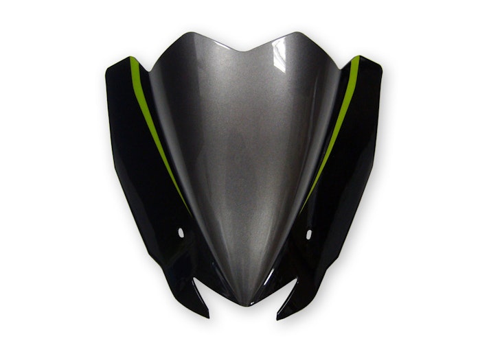 BODYSTYLE Sportsline Scheinwerferverkleidung ABS Kunststoff schwarz/grau/grün für KAWASAKI Z1000 R Edition 