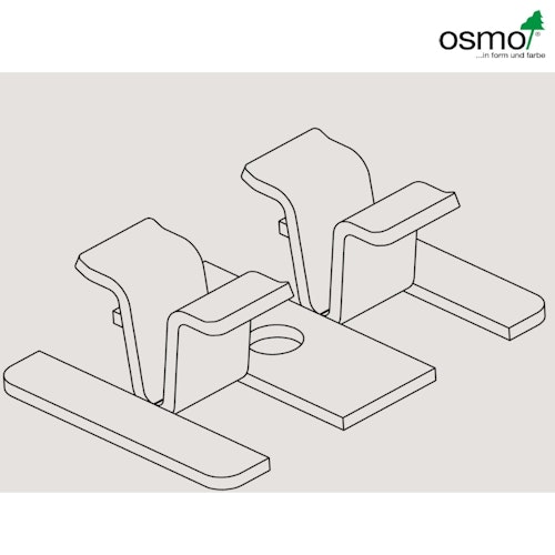 OSMO Zubehör MULTI-DECK Befestigungsclip für 25 mm Terrassendiele
