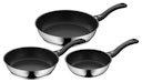 WMF Devil Bratpfannen-Set, 3-teilig, 20 cm + 24 cm + 28 cm