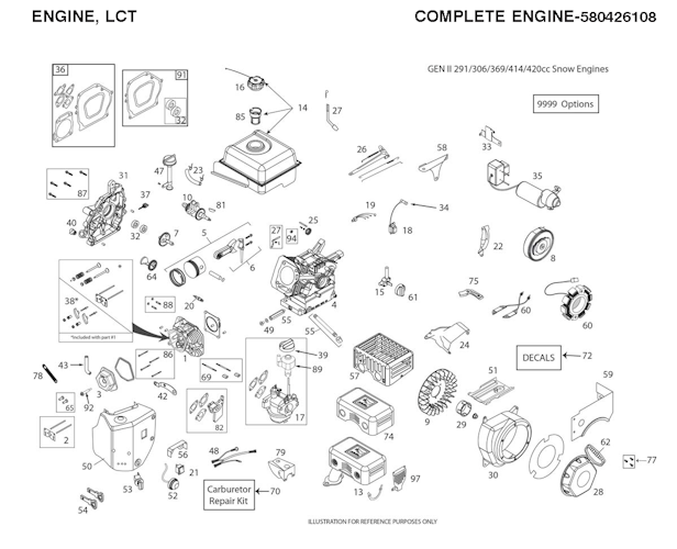 Husqvarna Motoren & Getriebe 291CC - 596959001