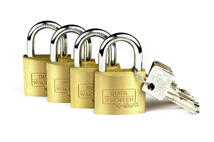 Burg Wächter Zyl.-Vorhangschlösser Quadro 222 40 SB
