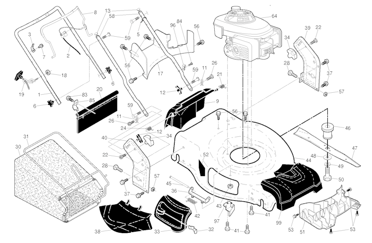Husqvarna Rasenmäher gelegentliche Nutzung 96143009700 HU700L
