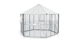 Vitavia Gewächshaus Pi 9000 inkl. 3 Seitenfenstern - 9,0 m² Alu-blank eloxiert