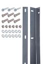 Vorschaubild Alberts® Befestigungsleiste f.Doppelstab-Gittermatten,anthrazit,Länge:1600 mm,m.Schrauben 623258