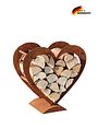 Vorschaubild Badeko Herz-Holzregal in Edelrostoptik - 75 cm hoch