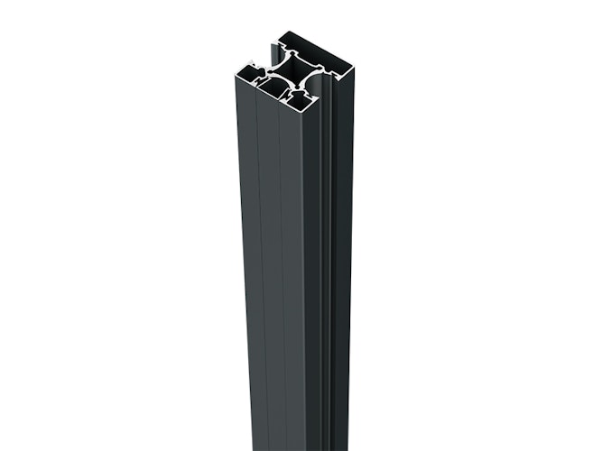 dz VIDUAL Steckzaun-Mittelpfosten 90 x 90 mm mit Zubehör
