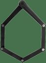 Vorschaubild Axa Fold Faltschloss 100 cm schwarz 2,5" Mod. 25