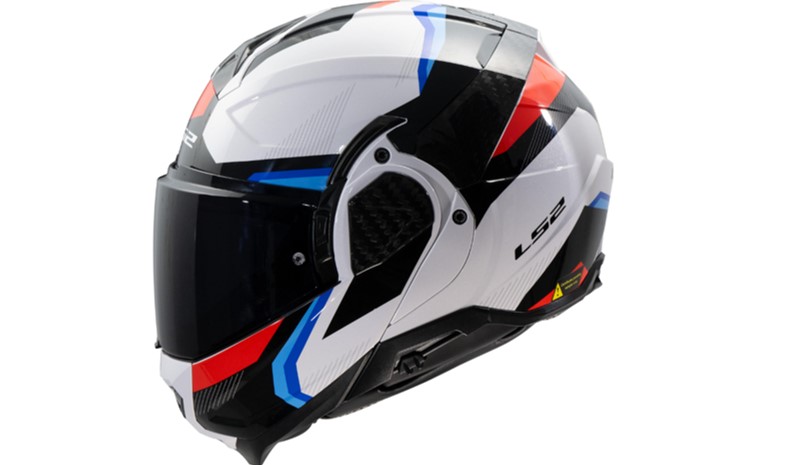 LS2 Helm FF910 Advant II S Weiß / Blau / Rot Triple