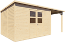 Vorschaubild Bertilo Gartenhaus Borkum 2 Inkl. Schleppdach - 19 mm