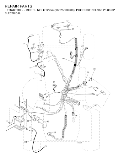 Husqvarna Gartentraktoren GT2254, 96025000200, 2005-05