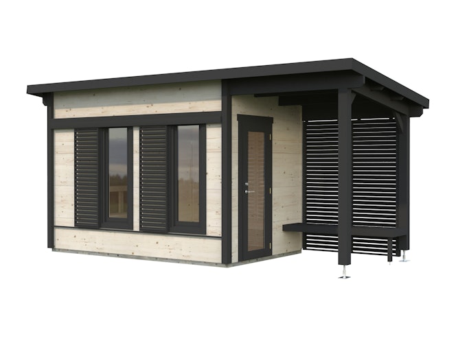 PRE:GA Black Forest Deluxe Sauna mit Vorraum 