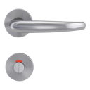 Vorschaubild Griffwerk VAYA 194 ALDA fast2fix Fast2Fix GK3 Rosetten rund WC rot/weiß Edelstahl matt