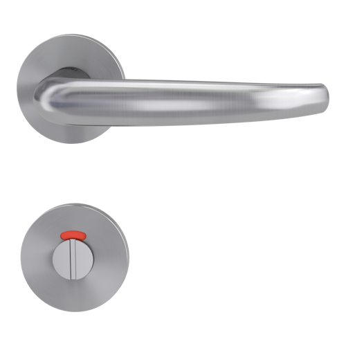 Griffwerk VAYA 194 ALDA fast2fix Fast2Fix GK3 Rosetten rund WC rot/weiß Edelstahl matt