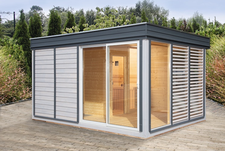 Wolff Finnhaus Saunahaus Paradiso 4x3 (2-Raum)