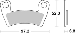 SBS Bremsbelag 970PSI Offroad Racing EVO Sinter