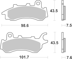 SBS Bremsbelag 958HF Street Ceramic
