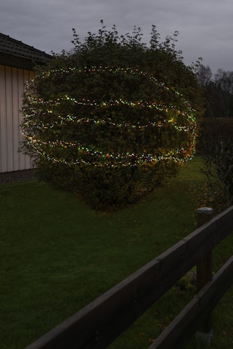 Konstsmide Weihnachtsbeleuchtung LED Minilichterkette Cluster mit 800 bonbonfarben LEDs