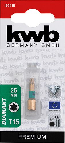 kwb Diam Schraub.Bit 1/4''T15 PRE 103818