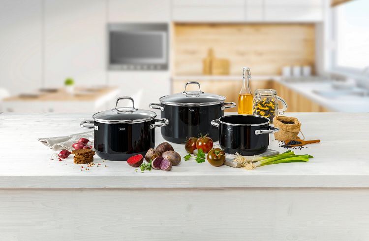 Silit Silargan® Elegance Topf-Set, 4-teilig, Black