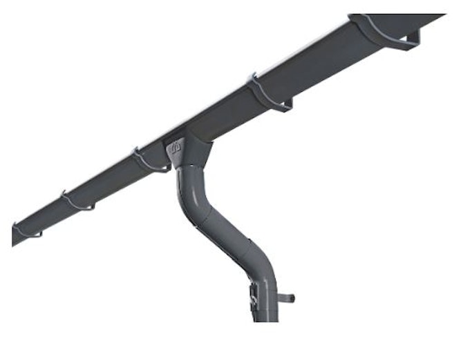 Skan Holz Metall Regenrinnen-Set für Flachdach-Carports