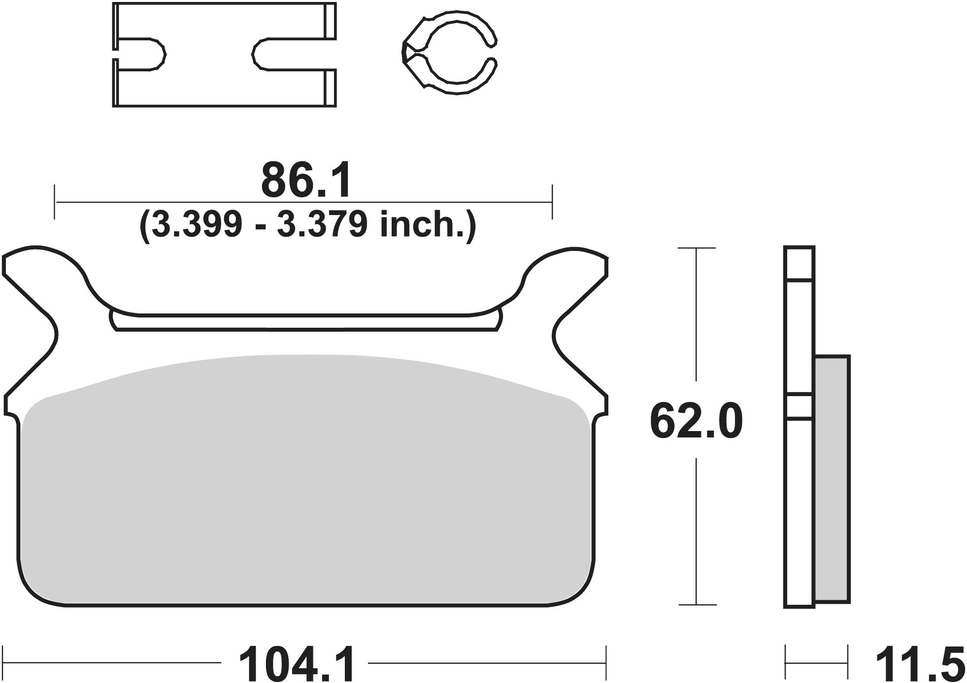 SBS Bremsbelag 668H.HF Street High Power Ceramic