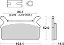 Vorschaubild SBS Bremsbelag 668H.HF Street High Power Ceramic