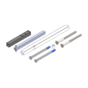 Vorschaubild Griffwerk Set für Griffe fast2fix fast2Fix Hohlstift 8mm WC POM 50-60mm